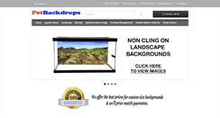 Desktop Screenshot of petbackdrops.com